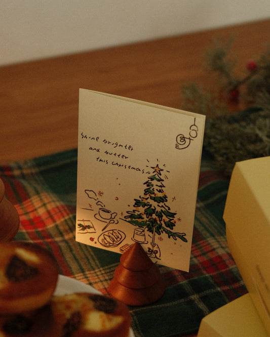 butter tgt Christmas card