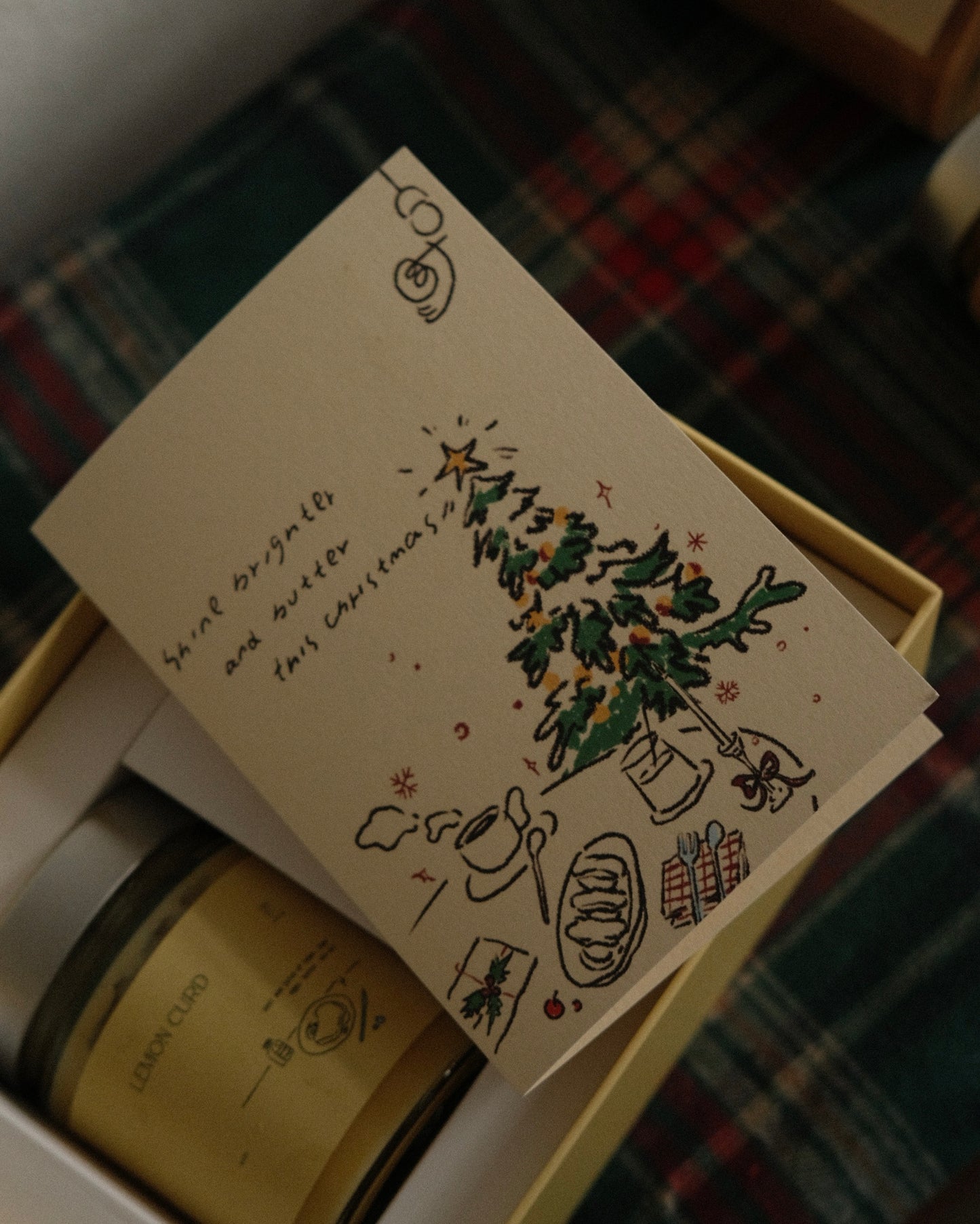 butter tgt Christmas card